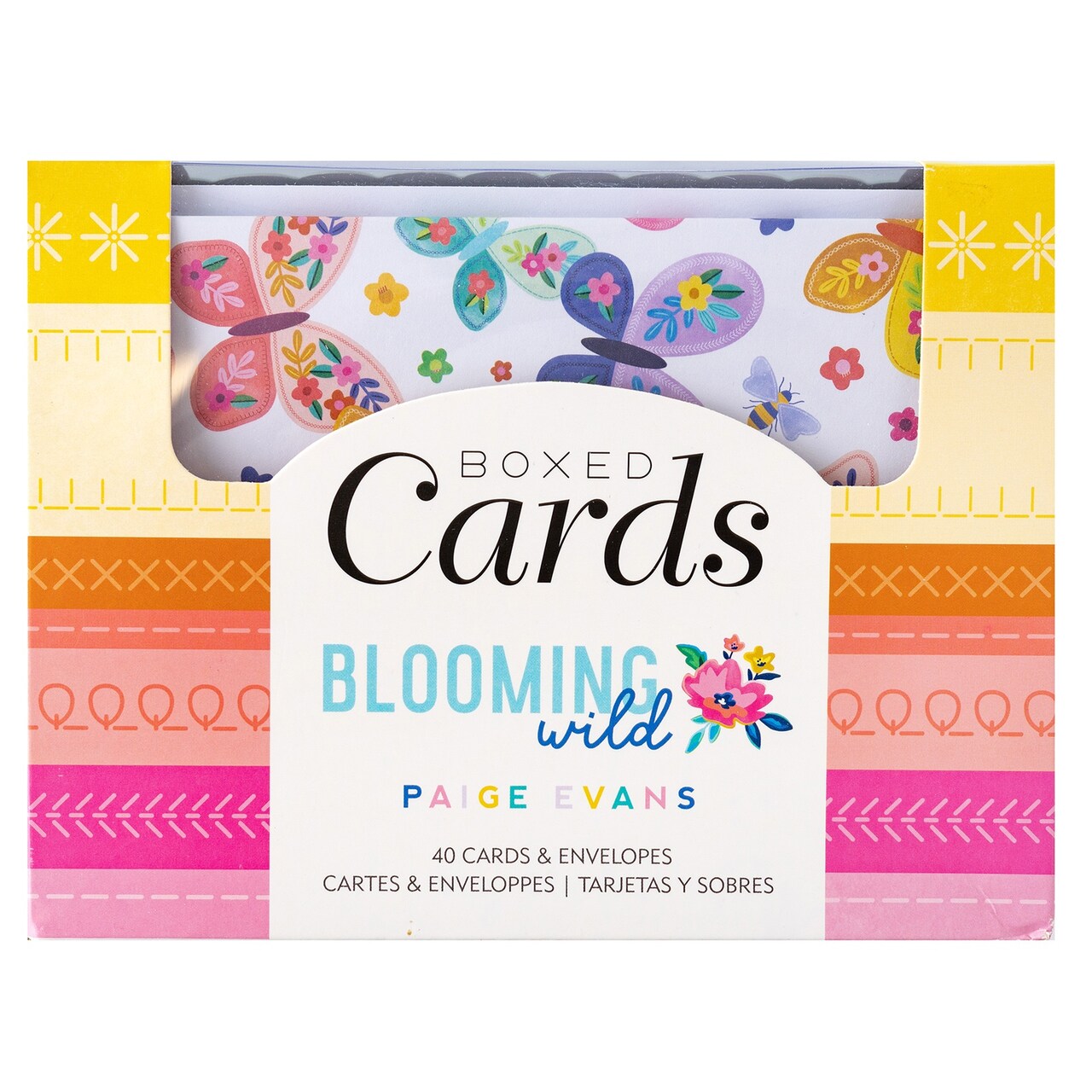 Paige Evans A2 Cards W/Envelopes (4.375"X5.75") 40/Box-Blooming Wild